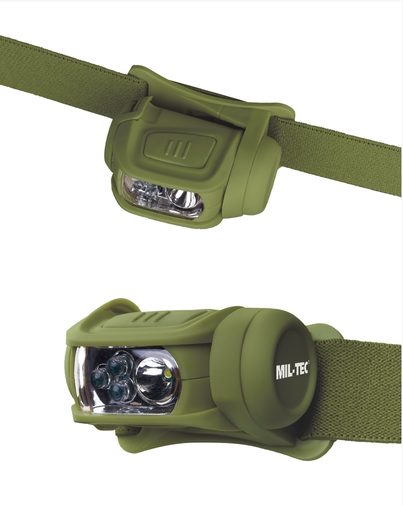 Mil-Tec - LED Pandelygte 4 FARVER, Oliven 2
