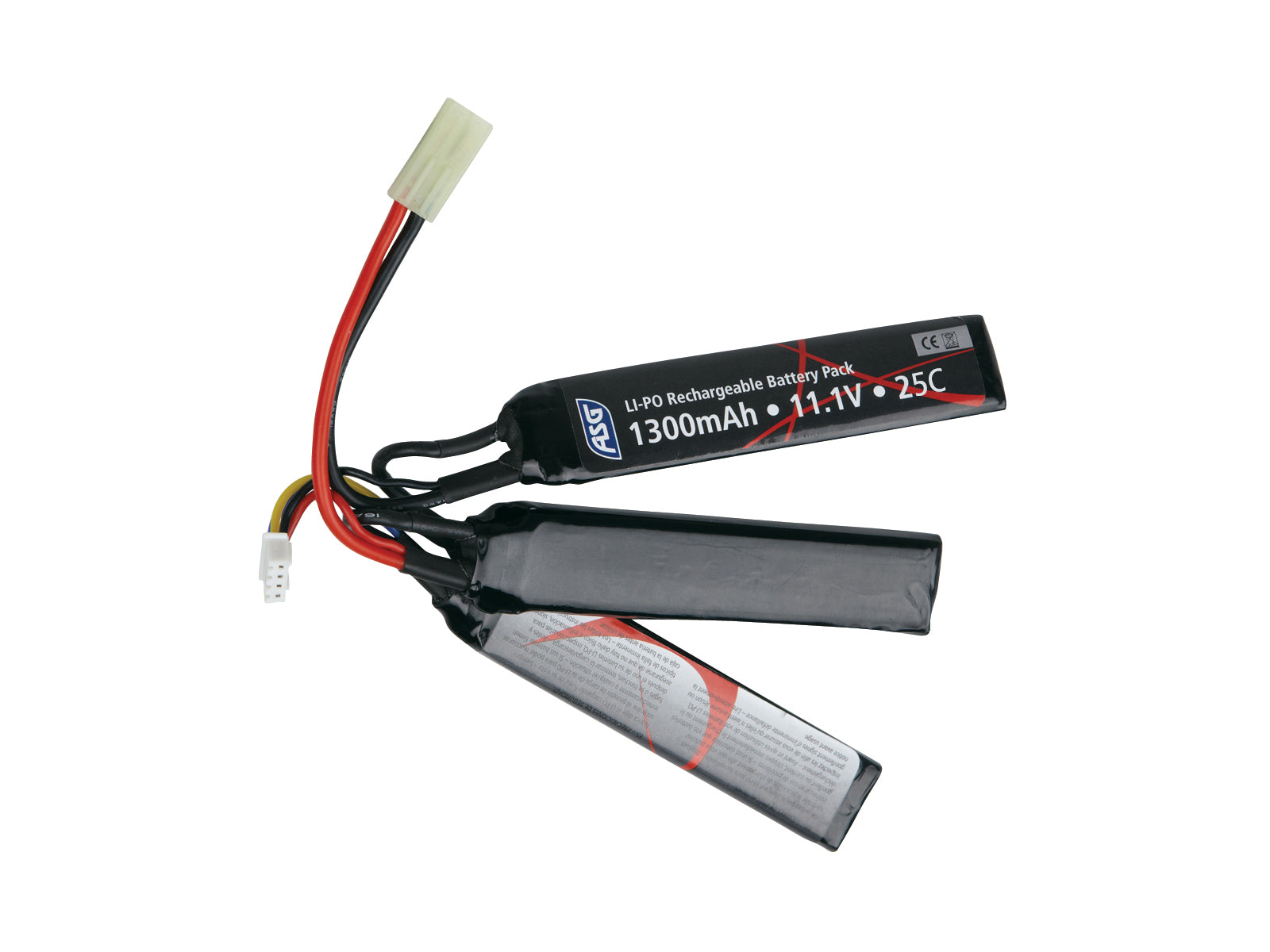 Li-Po 11,1V 1300mAh, 25C, Gen.2,  Crane stock, Batteri 1