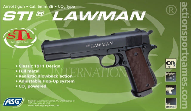 ASG - STI Lawman, Full metal, GBB - Co2 2