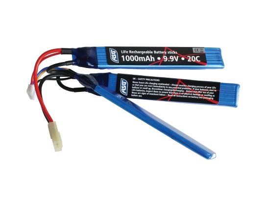 Li-FE 9,9V 1000mAh, 20C, Crane stock Batteri 1