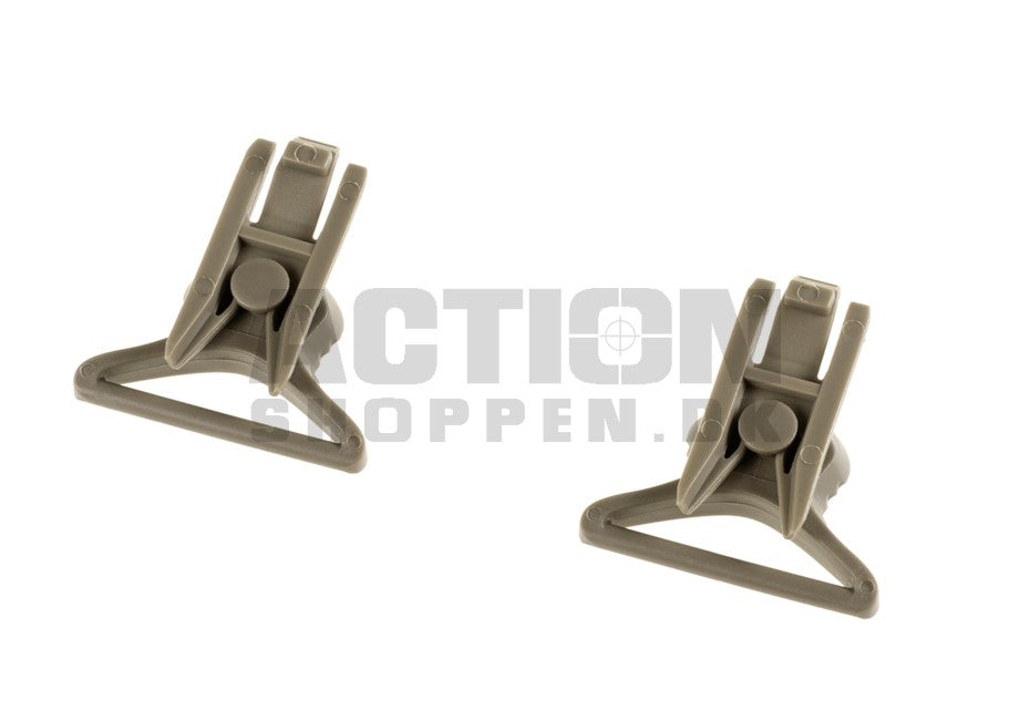 Goggle Swivel Clips 36mm til hjelm, Follage Grøn 2