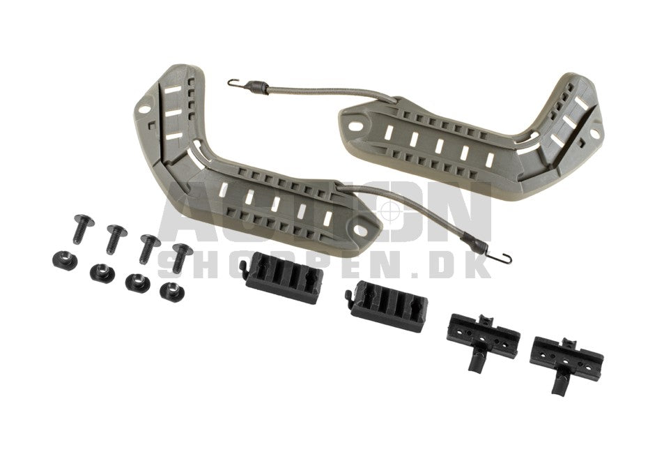 FAST Rail Set til hjelm, Follage Grøn 1