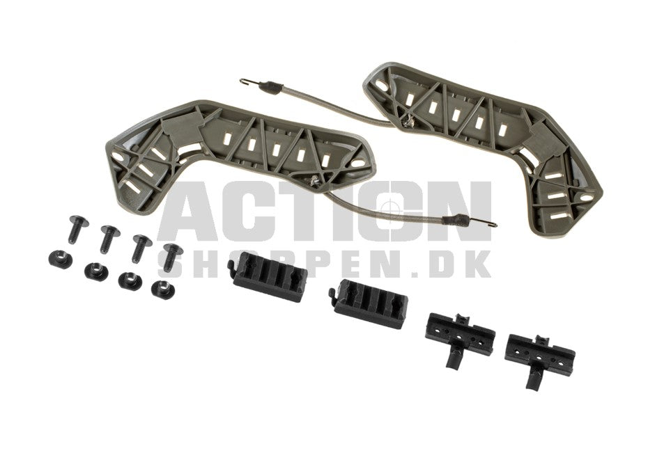 FAST Rail Set til hjelm, Follage Grøn 2