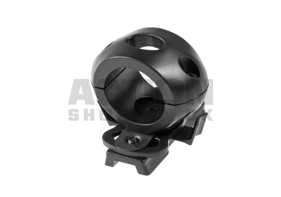 Single Clamp 1 Inch til Hjelm, Sort 4