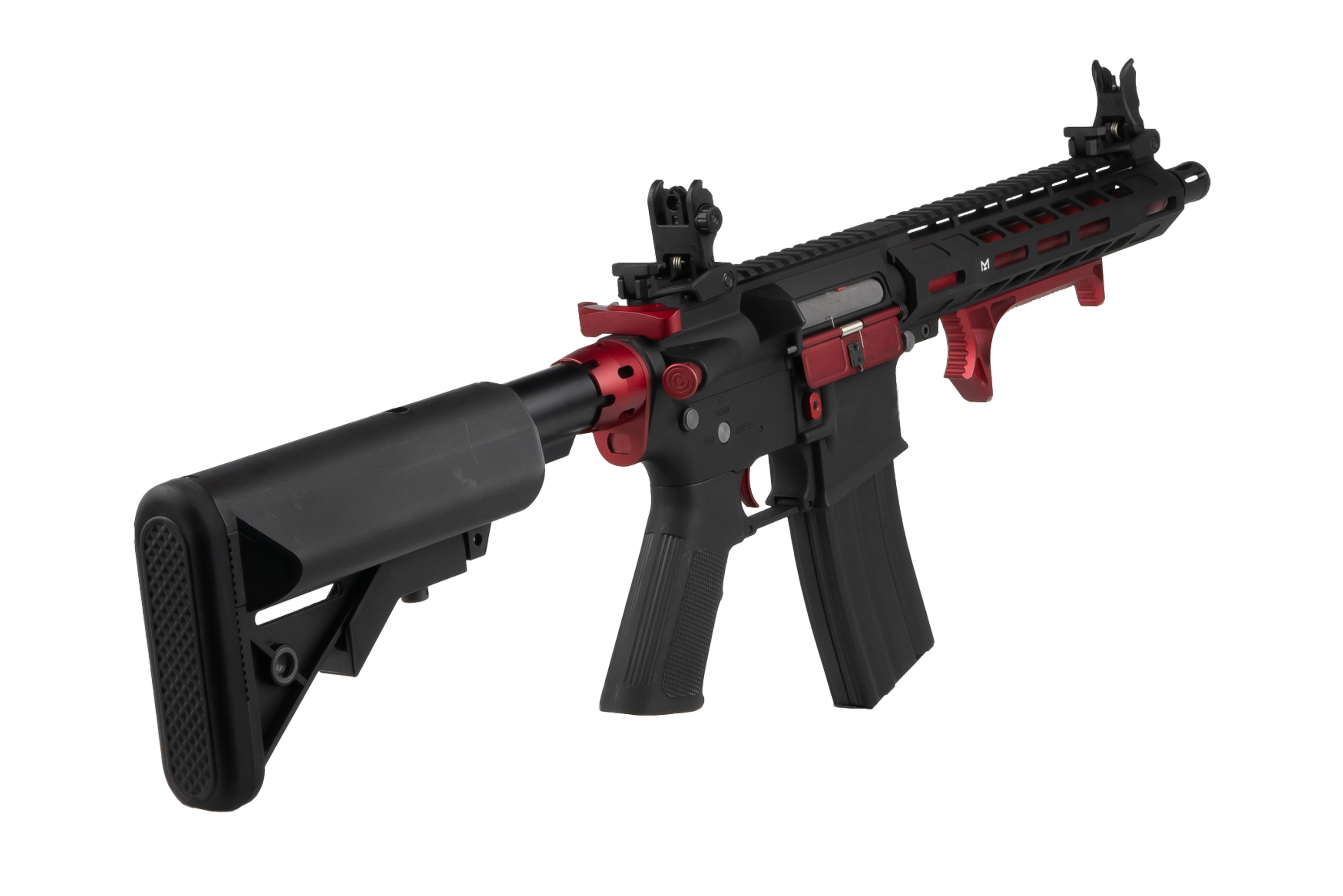 Cybergun - Colt M4 Hornet Red Fox Ed, Full metal, Rød/Sort 4