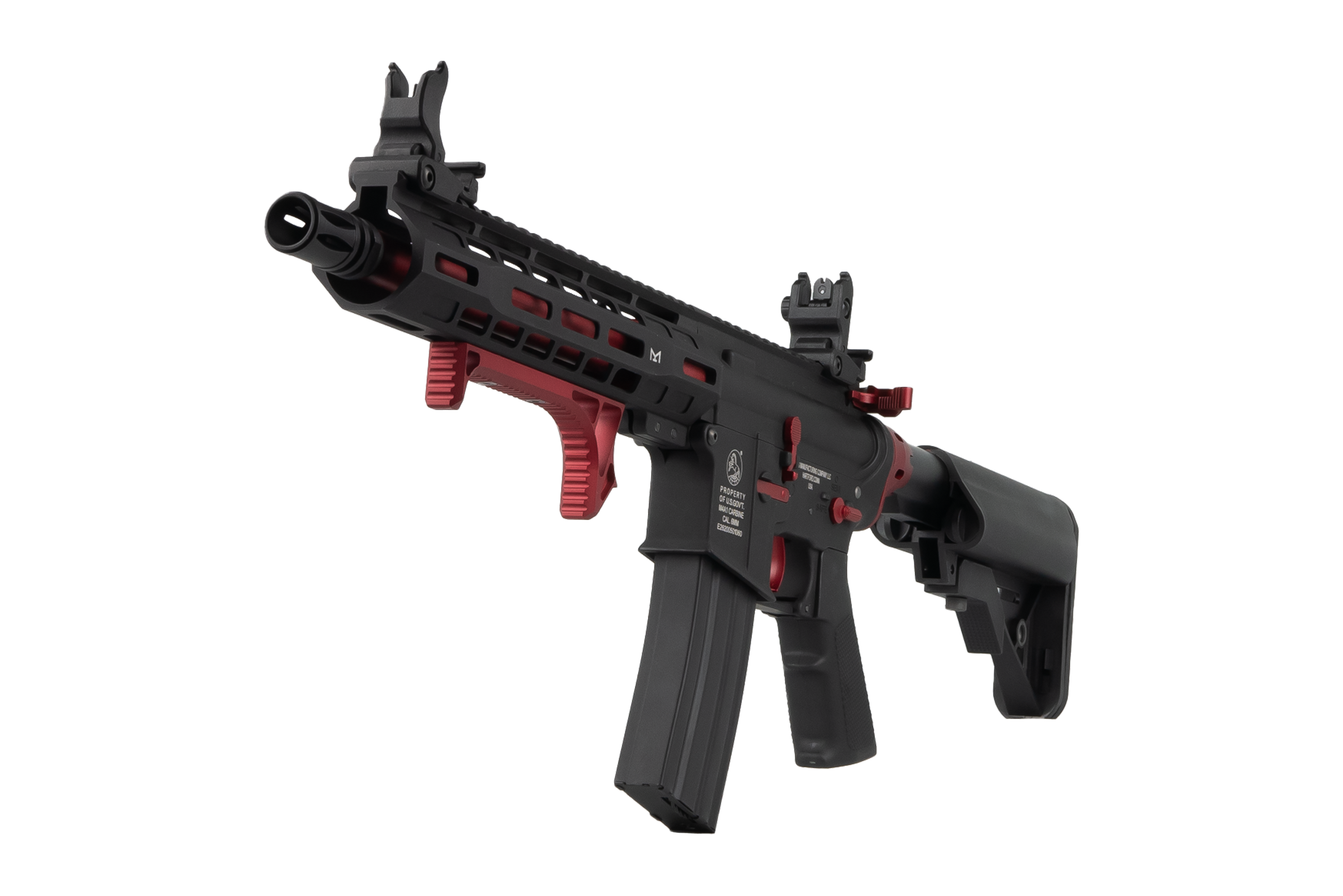 Cybergun - Colt M4 Hornet Red Fox Ed, Full metal, Rød/Sort 3