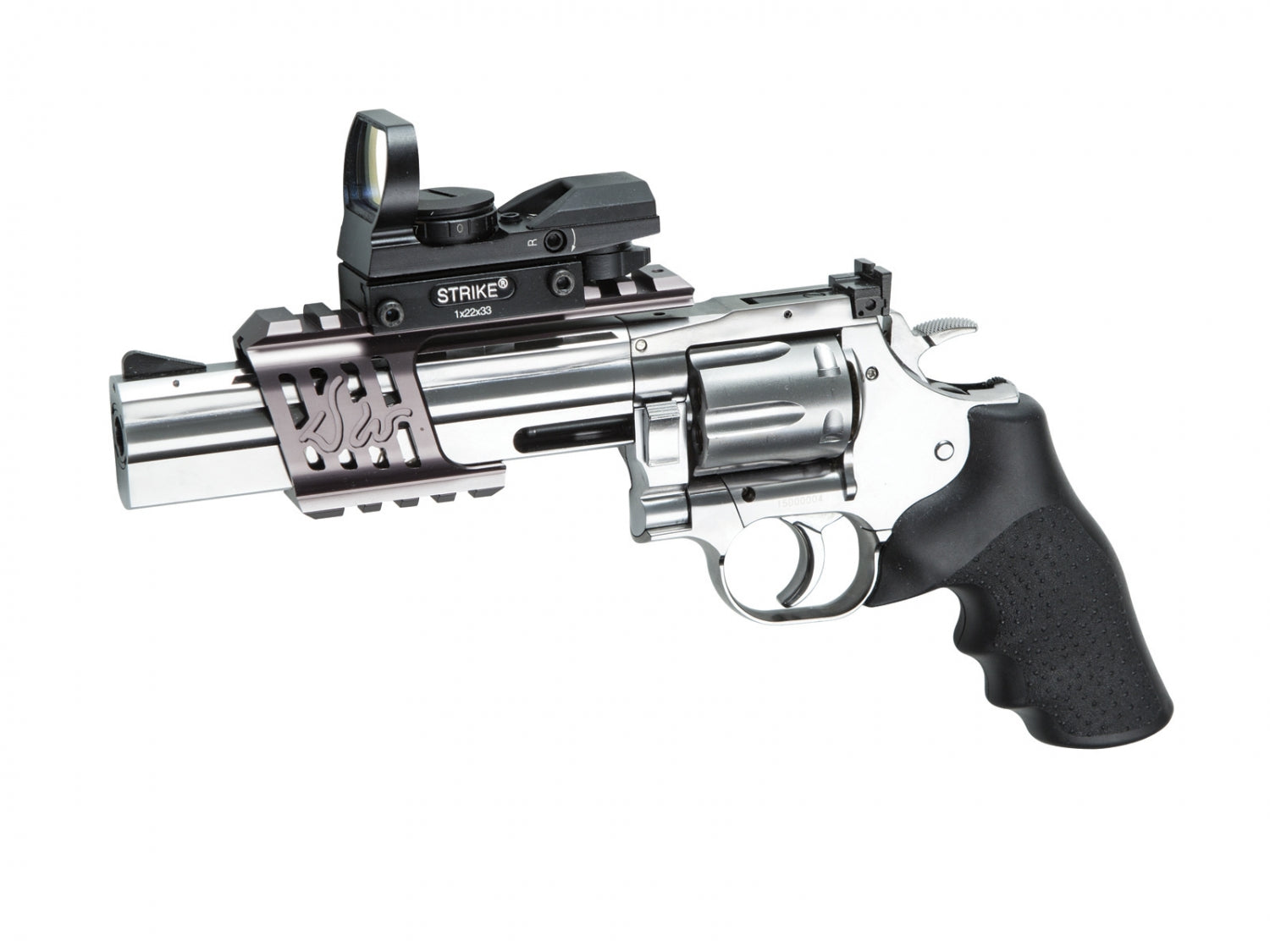 ASG - Dan Wesson 715 Revolver, Chrome, Low power version, GNB - Co2 4