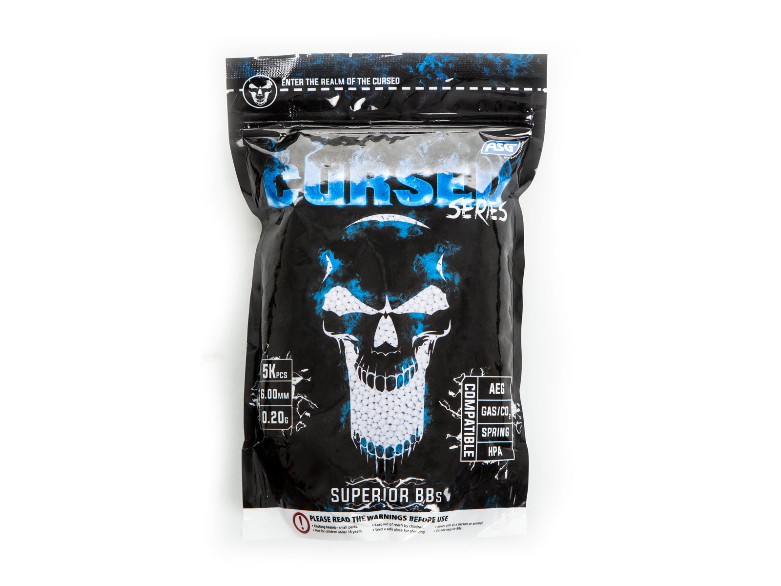 ASG Cursed - 0,20 Gram 5000 stk. Hvid 1