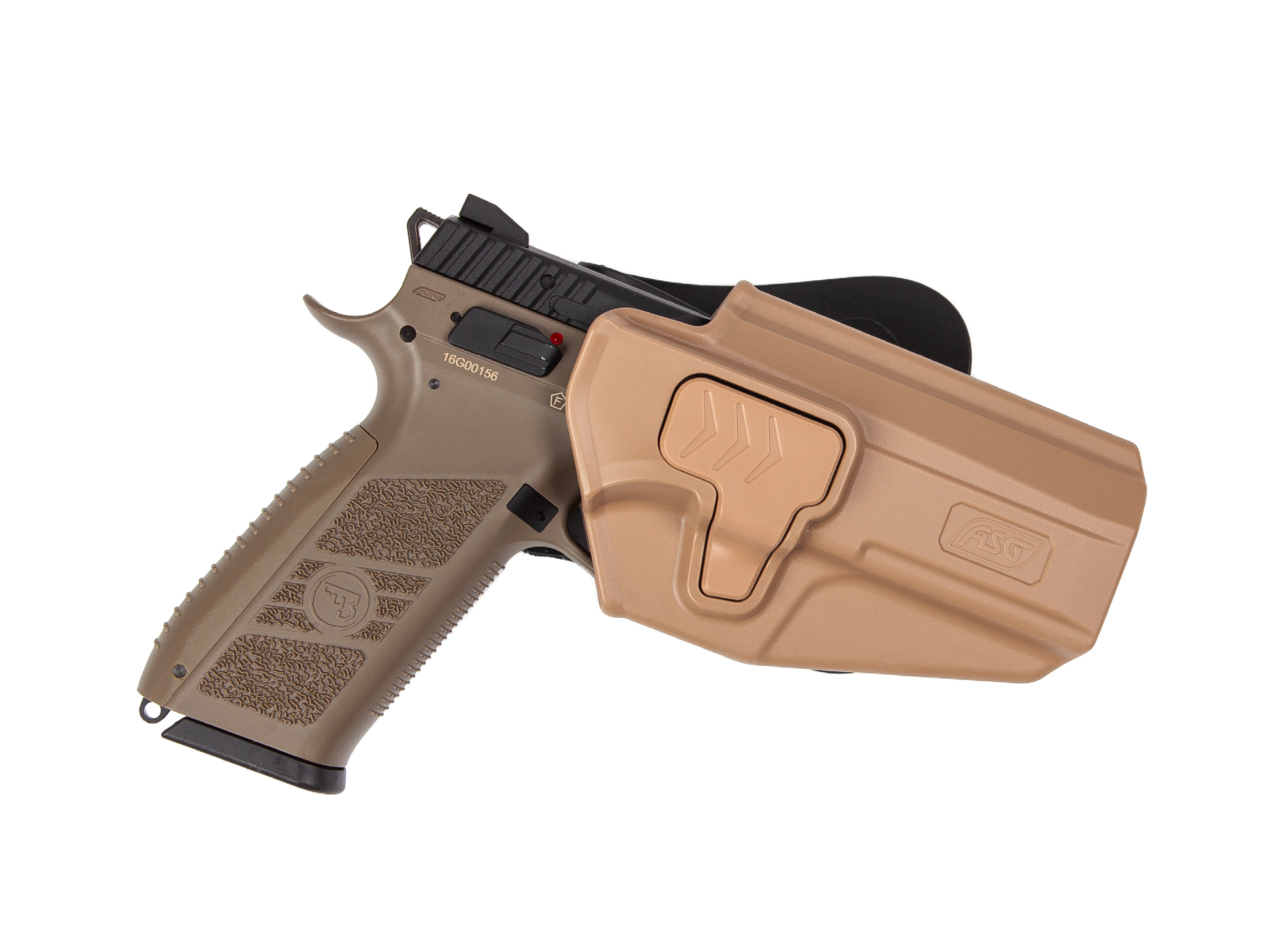 Bæltehylster til P-07/P-09/CZ75/SP-01 modeller Polymer, FDE 3