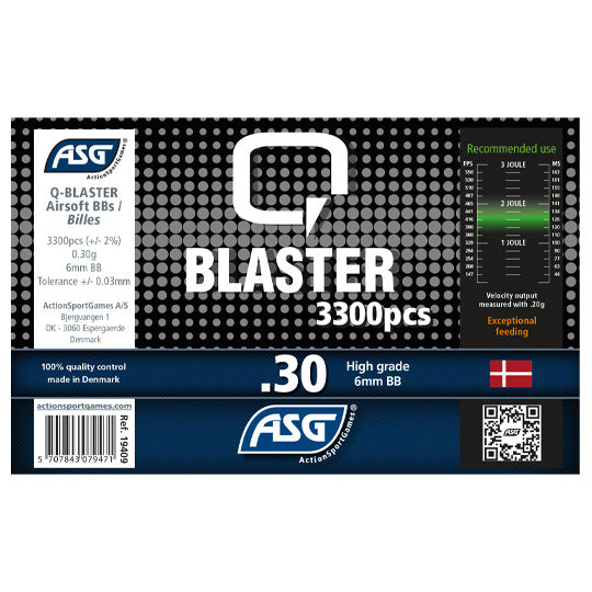 Q Blaster - 0,30 gram 3300 stk.  1