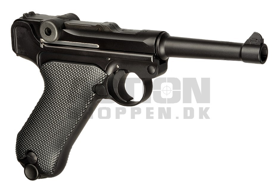 WE - P08 Full Metal, Sort, GBB - Gas. 1