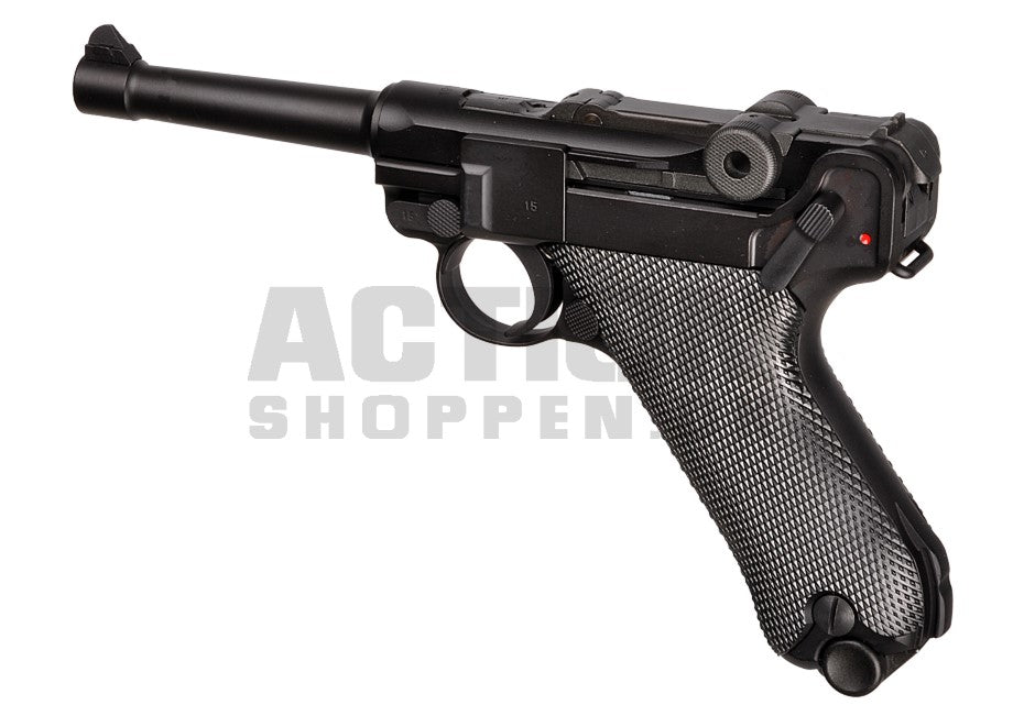 WE - P08 Full Metal, Sort, GBB - Gas. 2