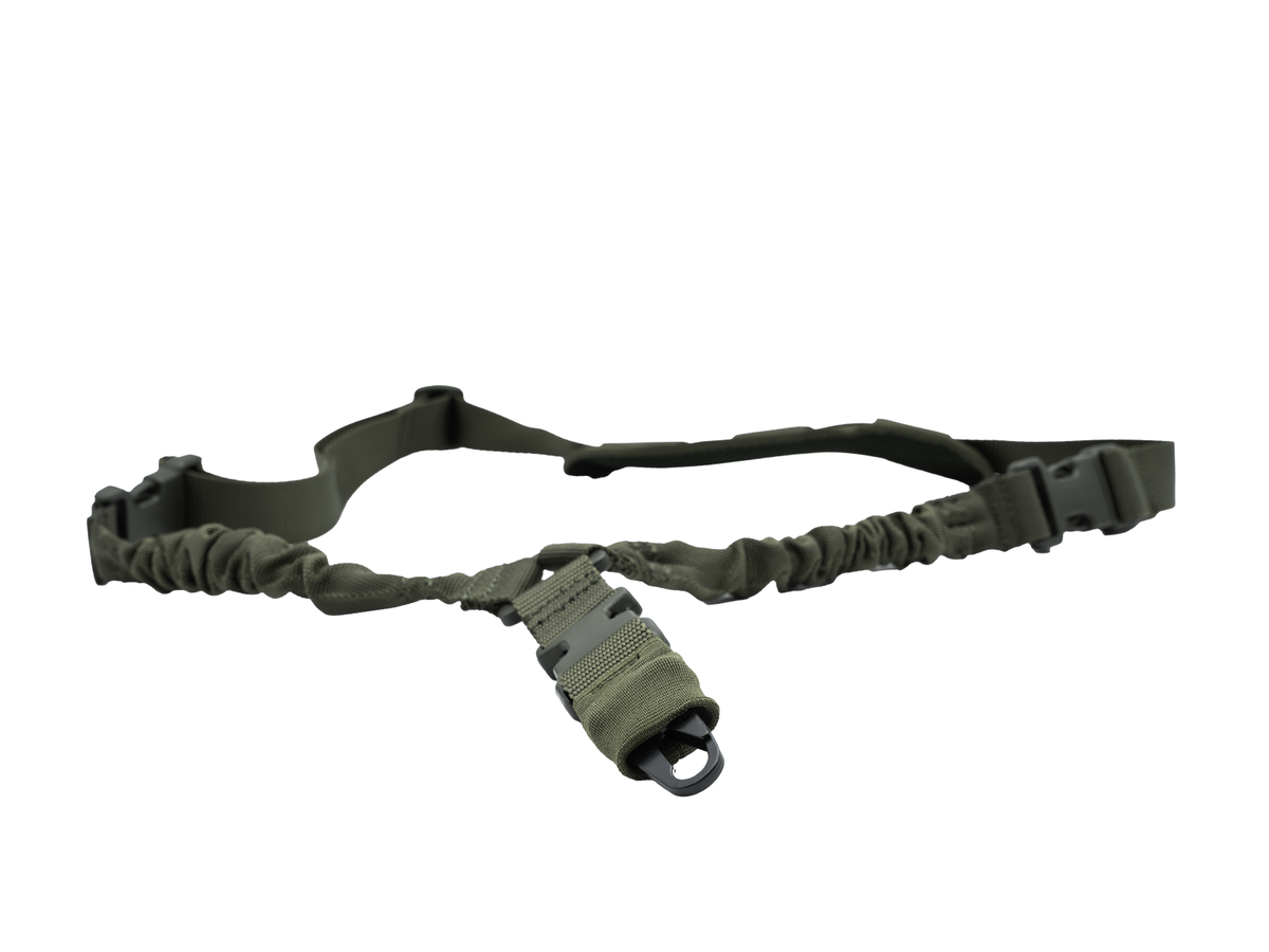 Strike Systems - Bærerem, Tactical Single-point Sling, hook, Olive Drab