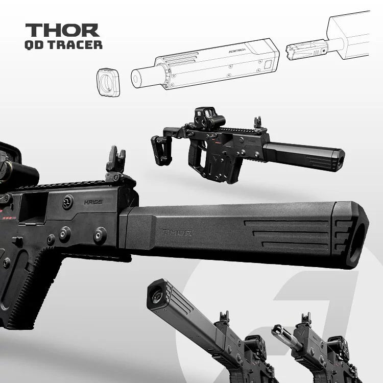 Acetech - THOR QD Tracer Unit With Bifrost M for Krytac Kriss Vector, Sort 5