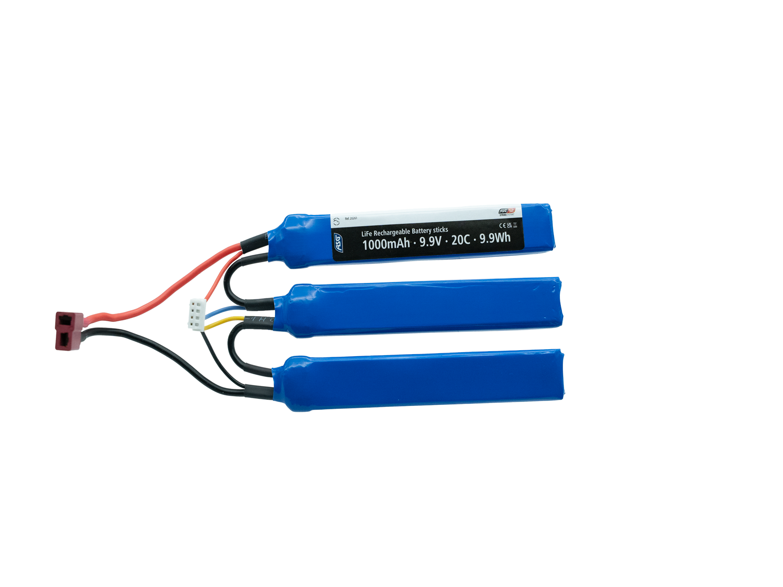 Li-FE 9,9V 1000mAh, 20C, Crane stock Batteri, T-Plug