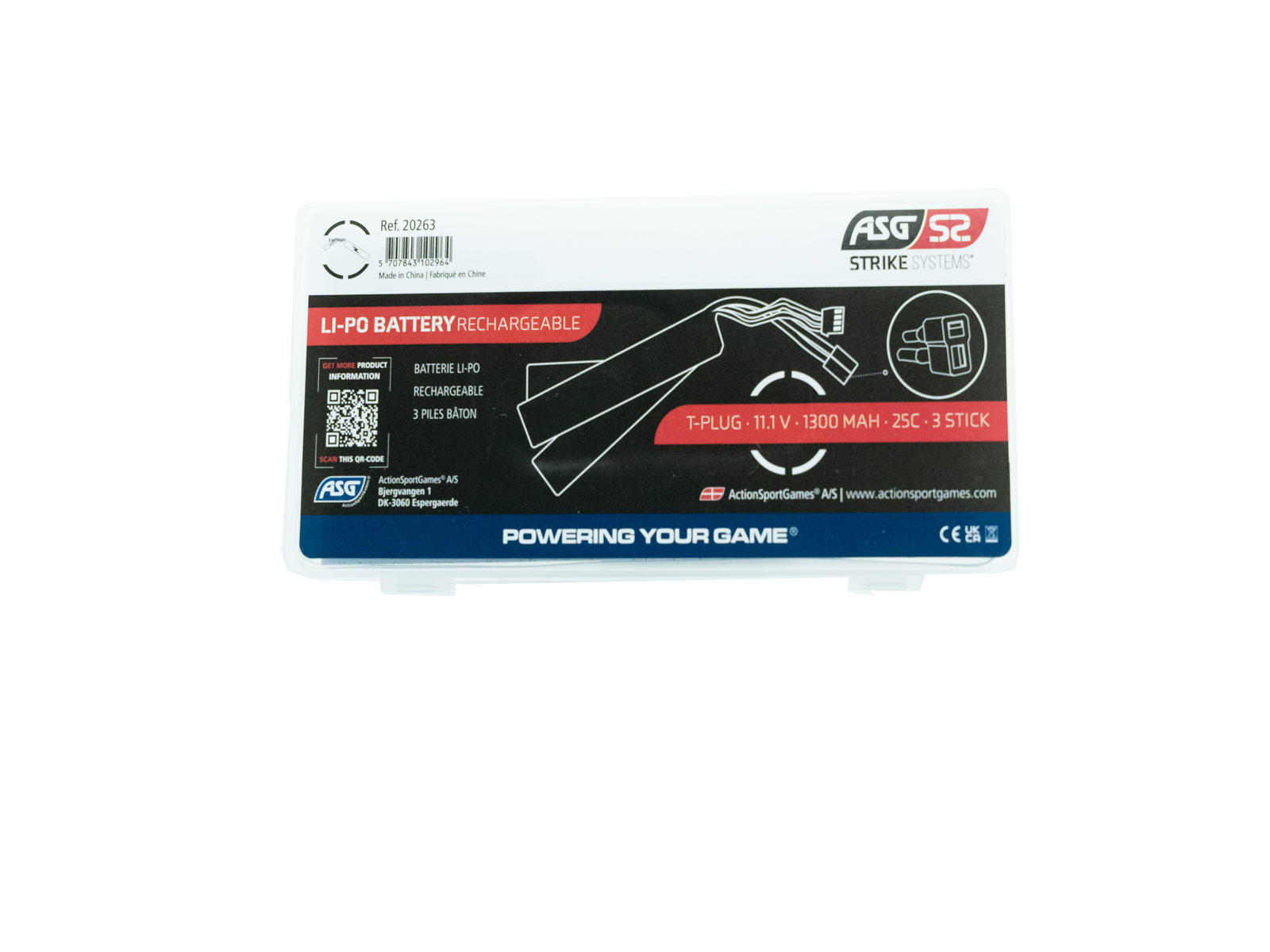 Li-Po 11,1V 1300mAh, 25C, Gen.2,  Crane stock, Batteri, T-Plug