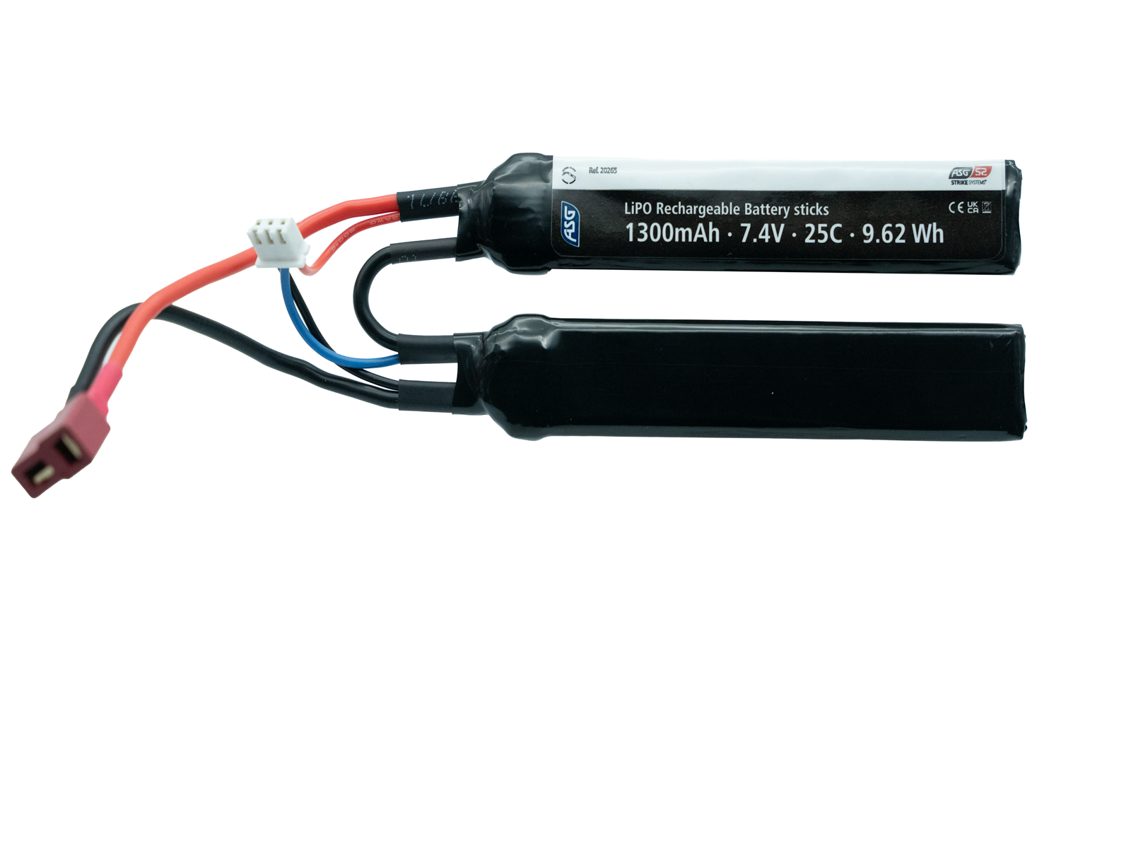 Li-Po 7,4V 1300mAh, 25C, Gen.2, Crane stock, Batteri, T-Plug