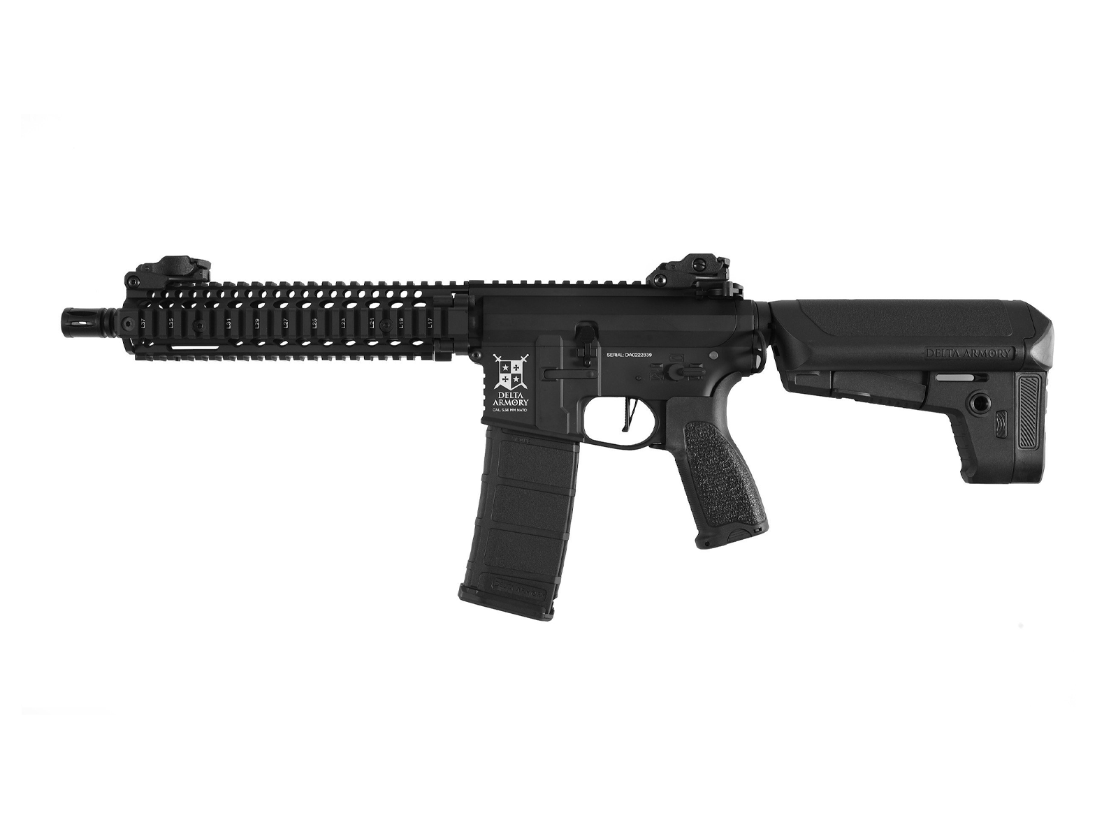 Delta Armory - AR15 MK18 ALPHA, ProLine, Sort