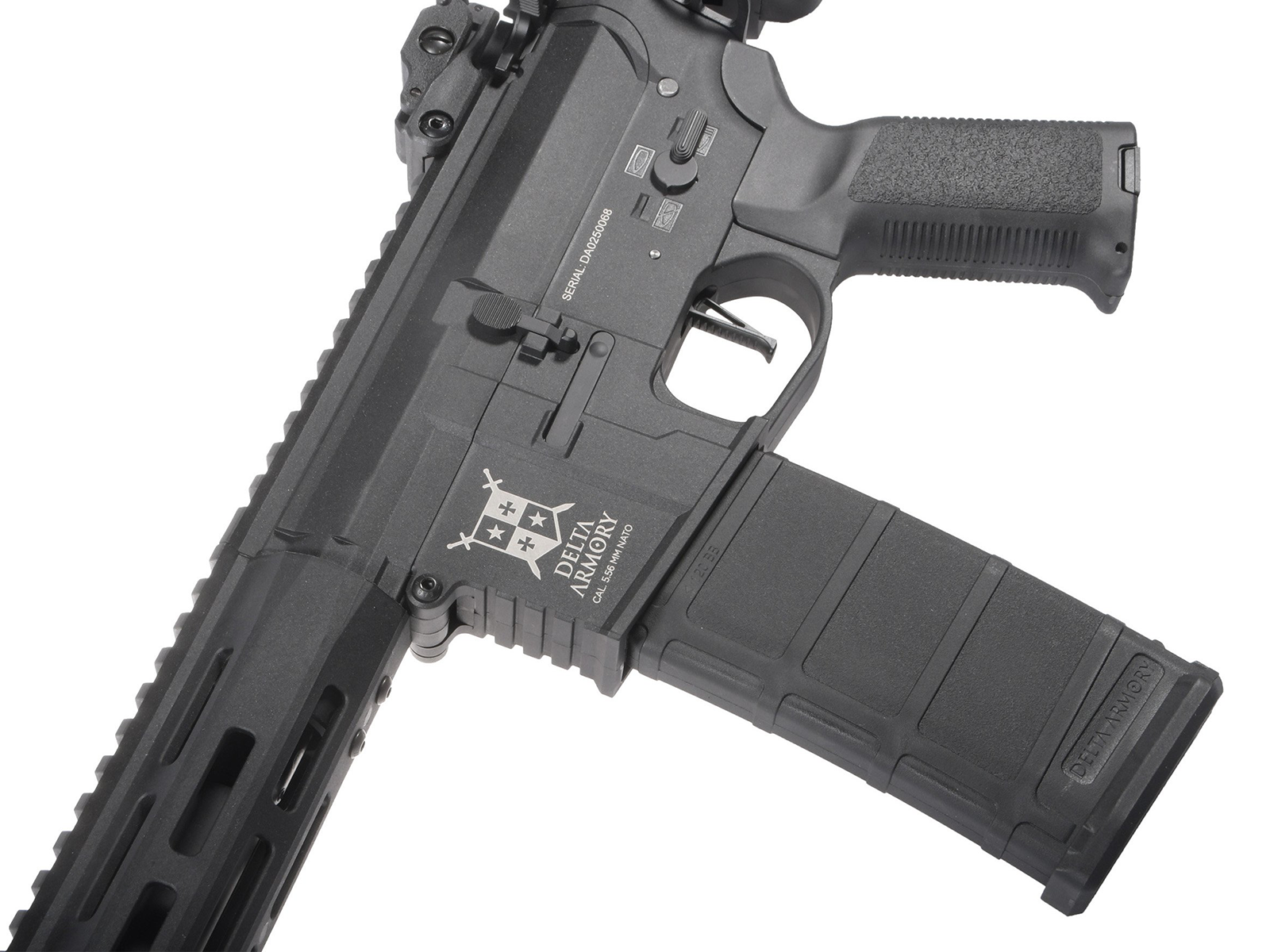 Delta Armory - Eagle M4 AR15 M-LOK 10" Charlie Eagle, SportLine, Sort