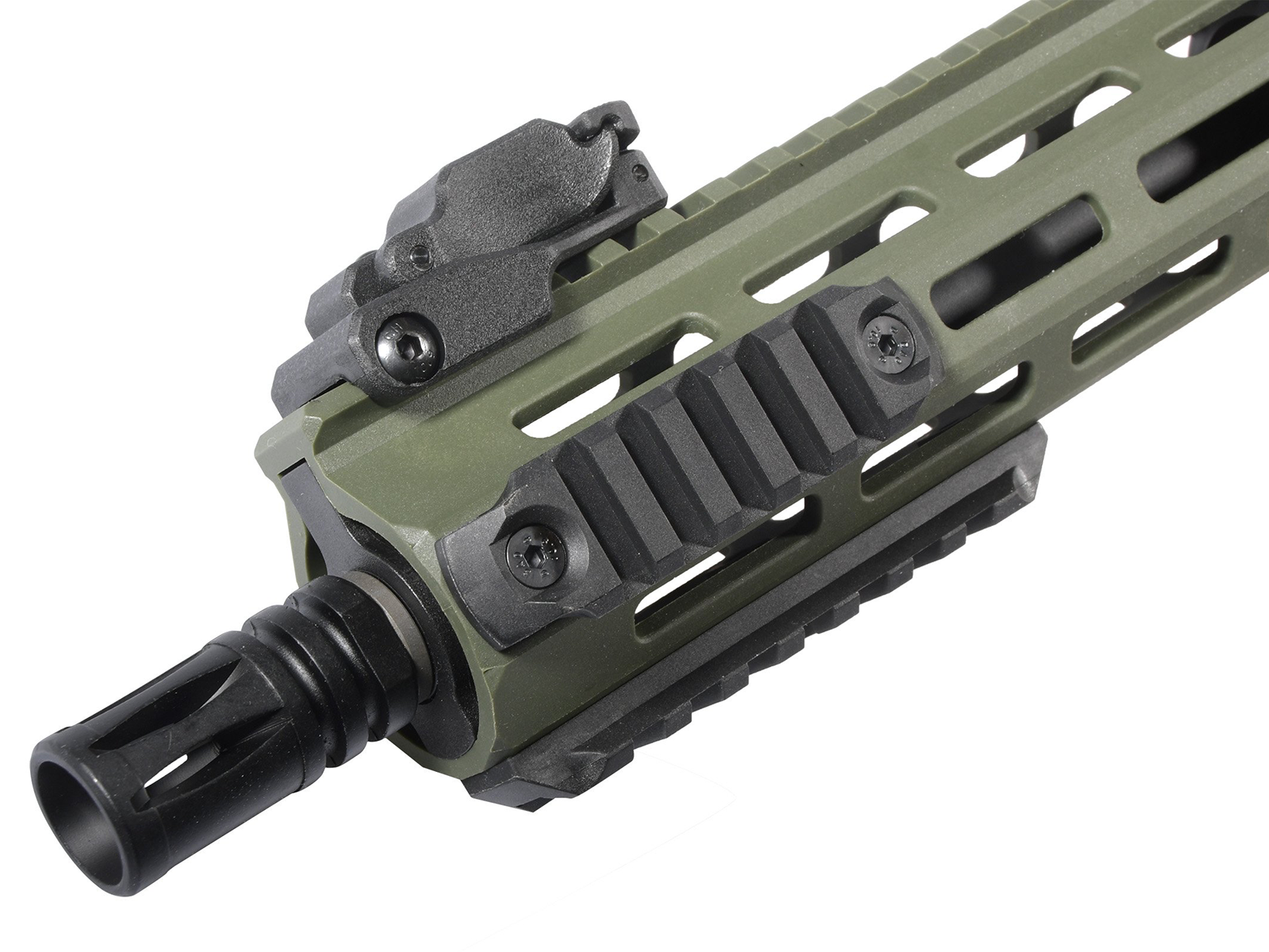 Delta Armory - M4 AR15 M-LOK 10" SilentOps Charlie, SportLine, Oliven