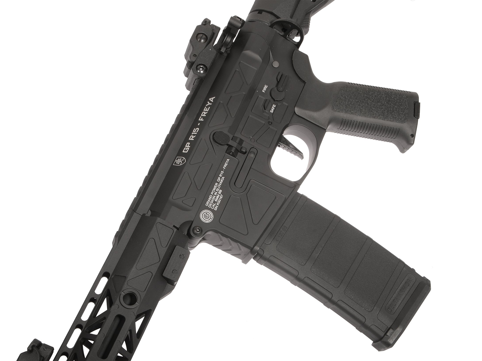 Delta Armory - FREYA R15 M-LOK 7", ProLine, Sort