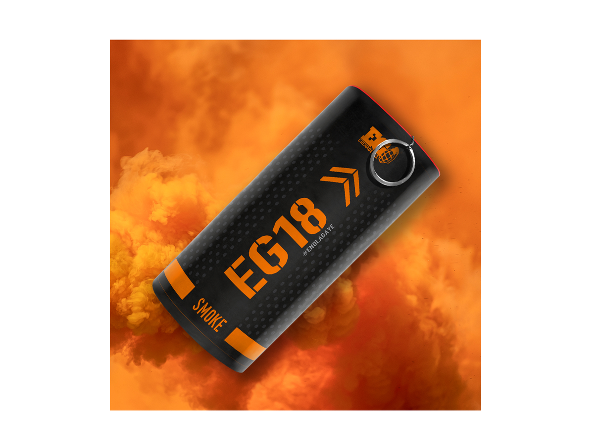 Enola Gaye - EG18 Røggranat / Smoke Grenade, Orange