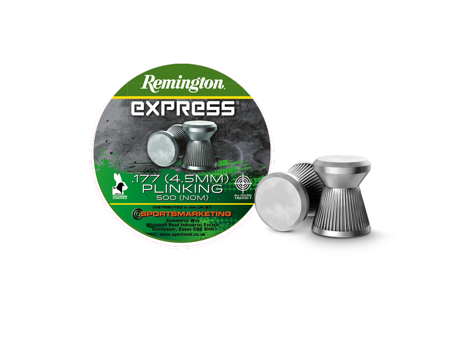 Remington Express Flat Plinking Pellets 500 stk. 4,5mm(Cal.177)