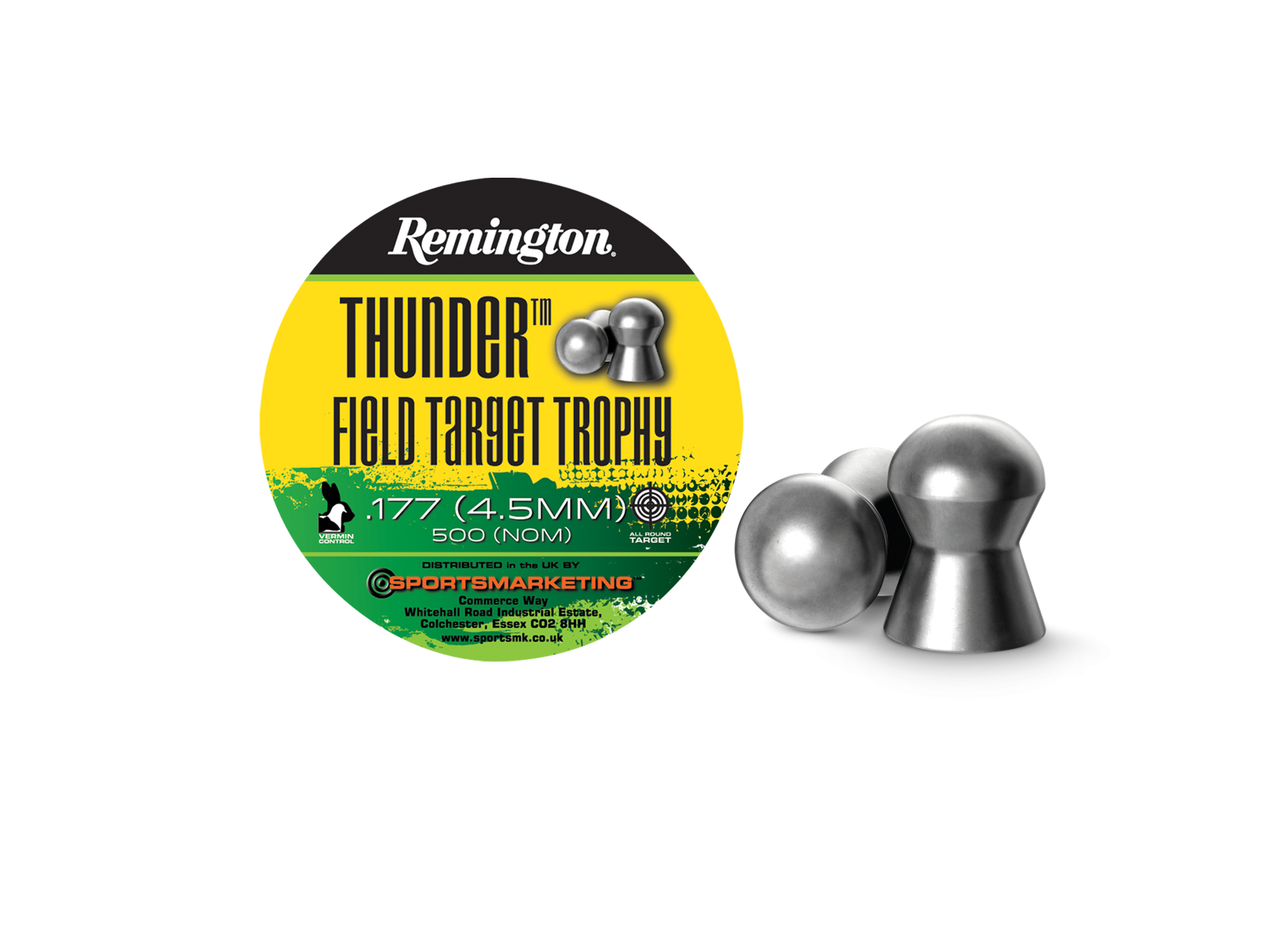 Remington Thunder Field Target Trophy Pellets 500 stk. 4,5mm(Cal.177)