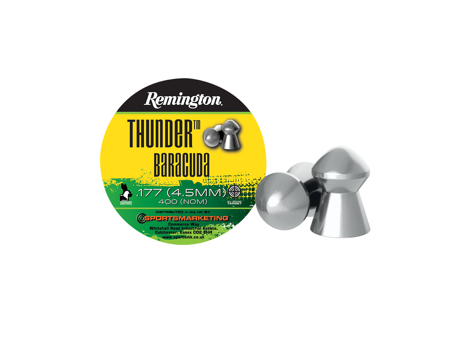 Remington Thunder Baracuda Pellets 400 stk. 4,5mm(Cal.177)