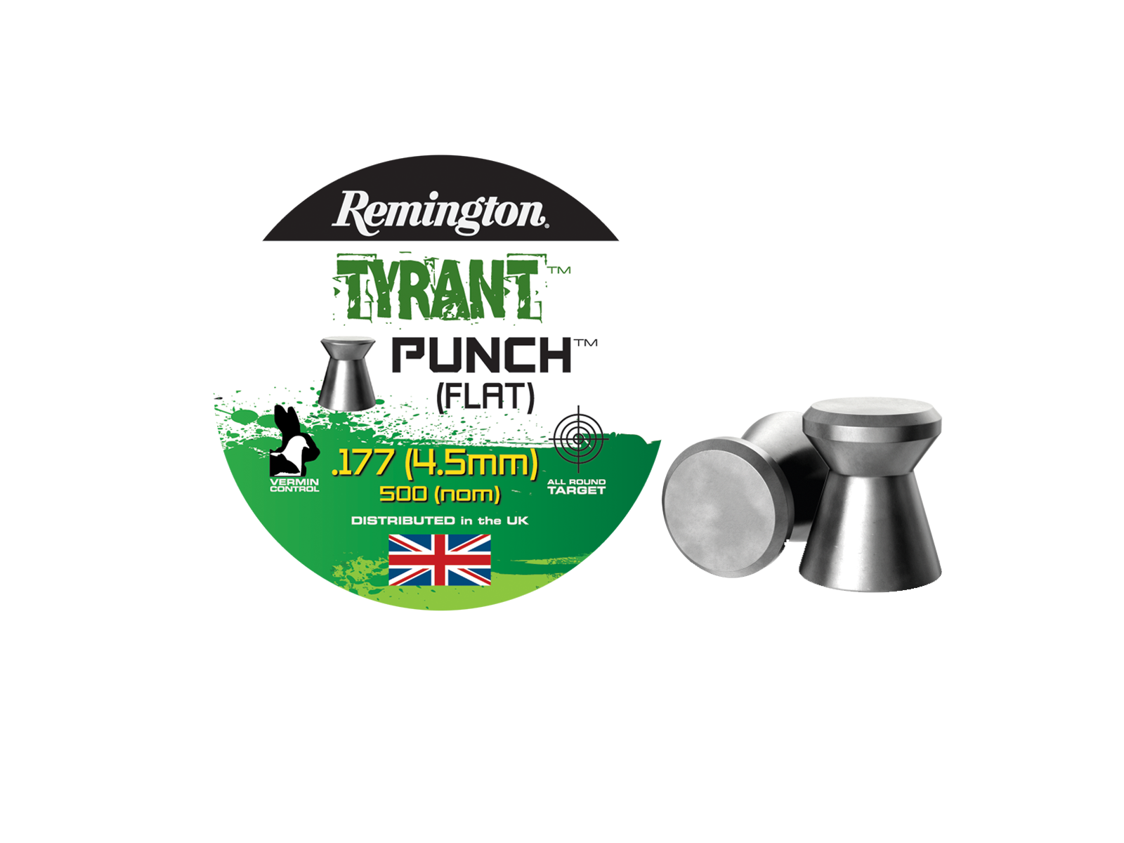 Remington Tyrant Punch Pellets 500 stk. 4,5mm(Cal.177)