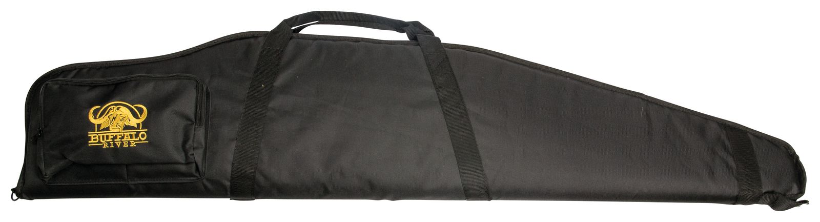Buffalo River Geværtaske til riffel, Sort m/lomme og rem 120cm 1