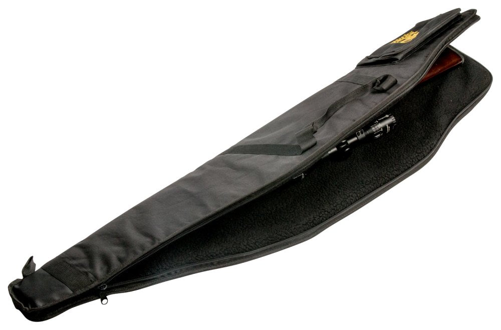 Buffalo River Geværtaske til riffel, Sort m/lomme og rem 130cm 3