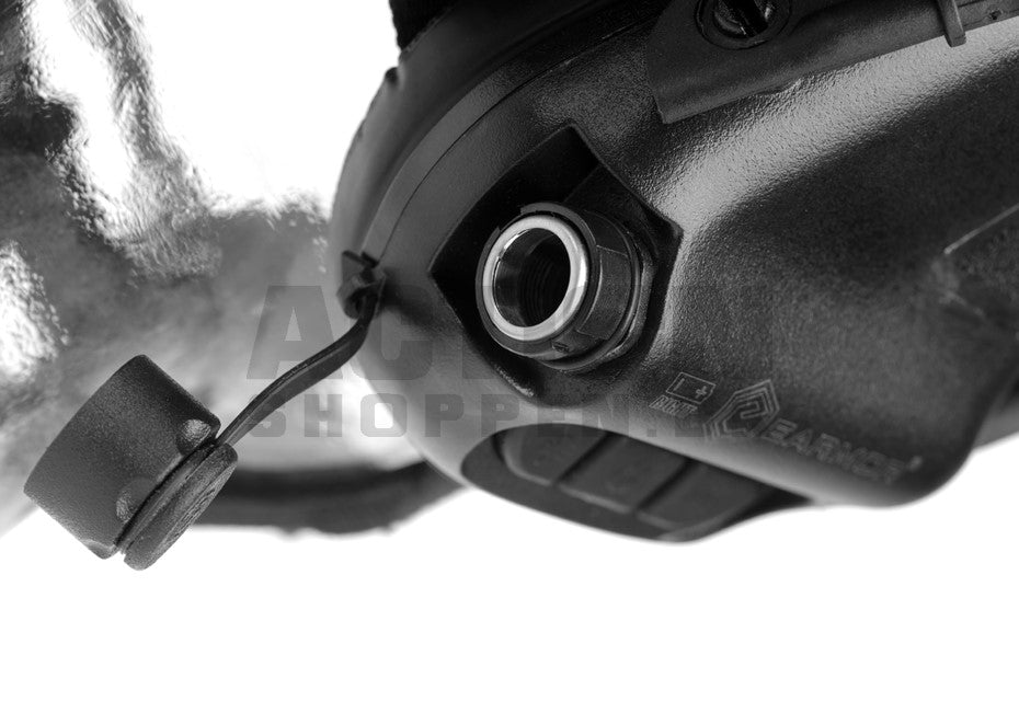 EARMOR - Taktisk headset "M32H MOD3" med hjelmadapter, Sort 9