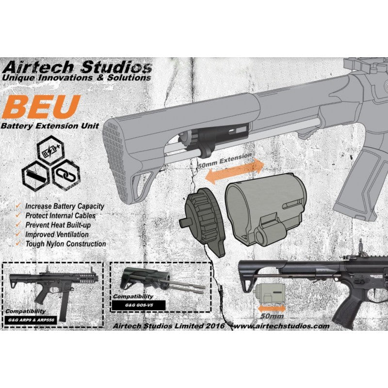 Airtech Studios - BEU Batteri Extension Unit til ARP9/ARP556, sort 2