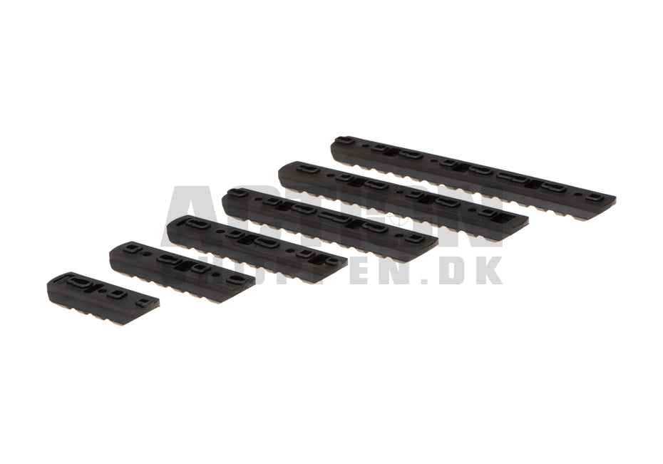 Keymod & M-Lok Polymer Rail Set 6 stk, Sort 2
