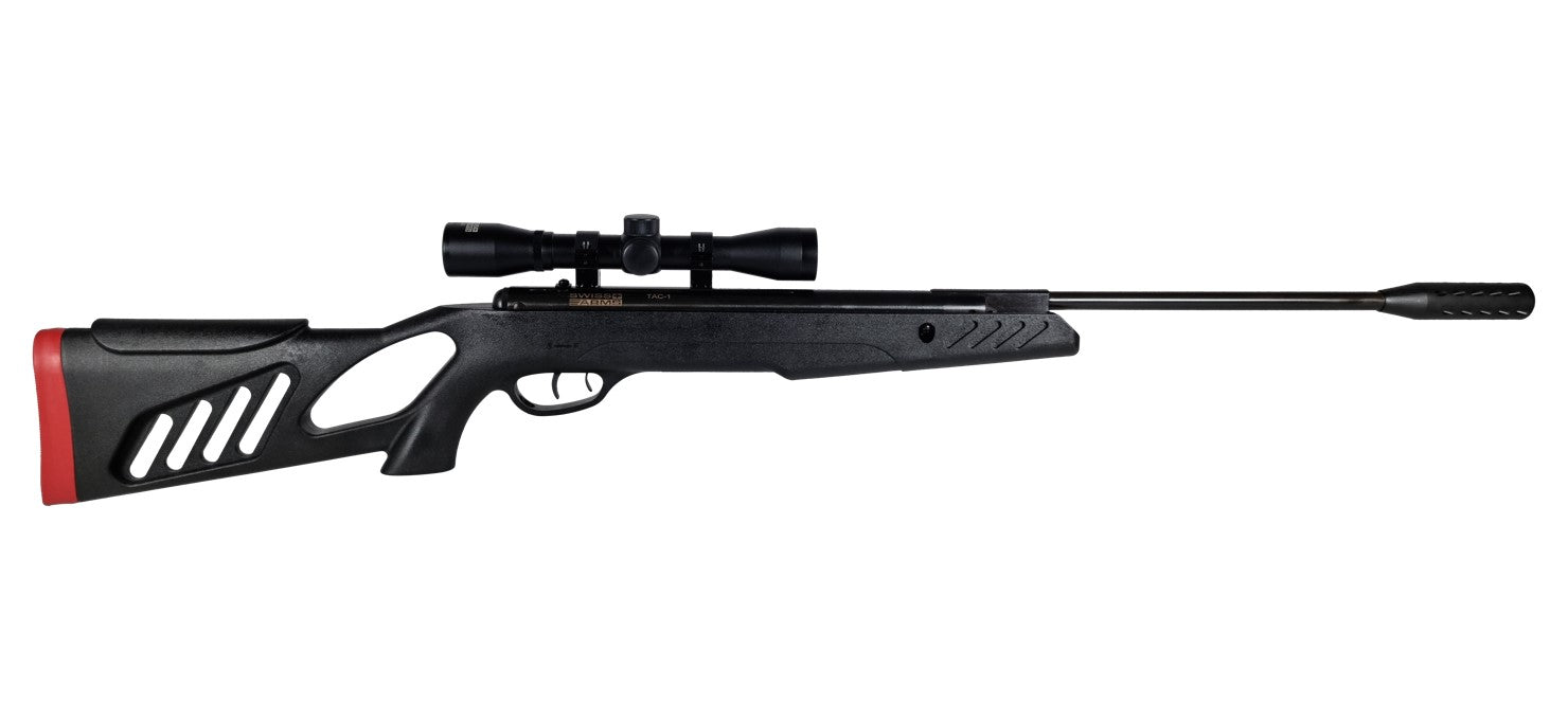 Swiss Arms - TAC1 Nitrogen Sort/Rød, 4x32 kikkert, luftgevær, 4,5mm (Cal.177) 2