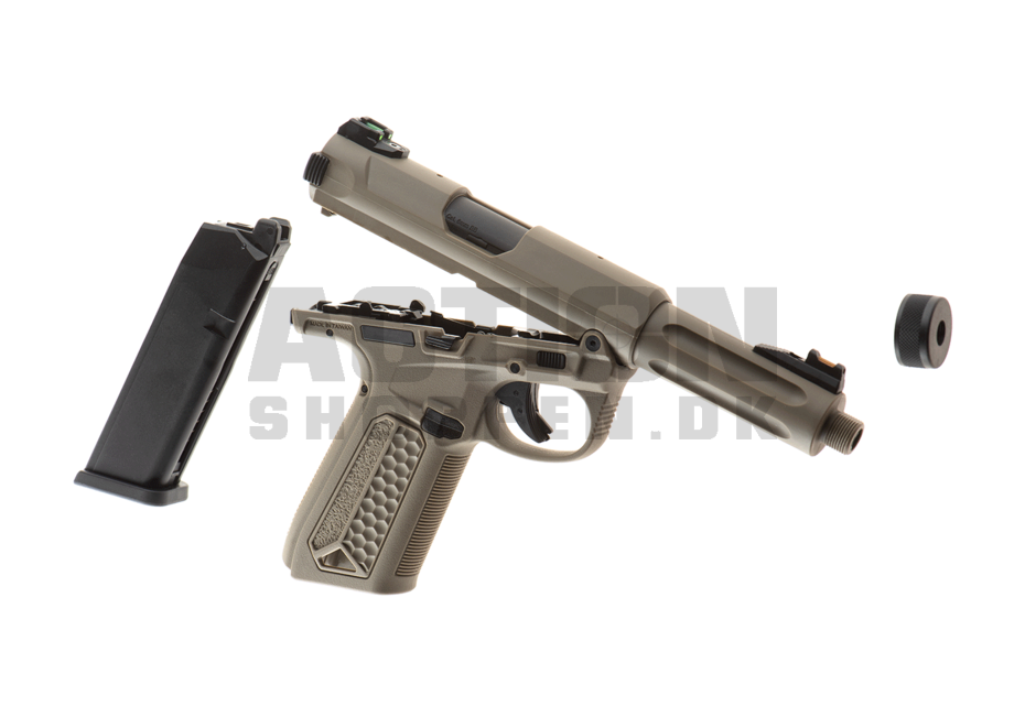 Action Army AAP01, Semi Auto / Full Auto, Dark Earth, GBB - Gas 5
