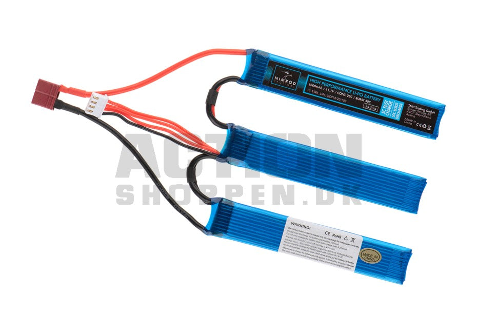 Li-Po 11,1V 1000mAh, 25C, Batteri 1