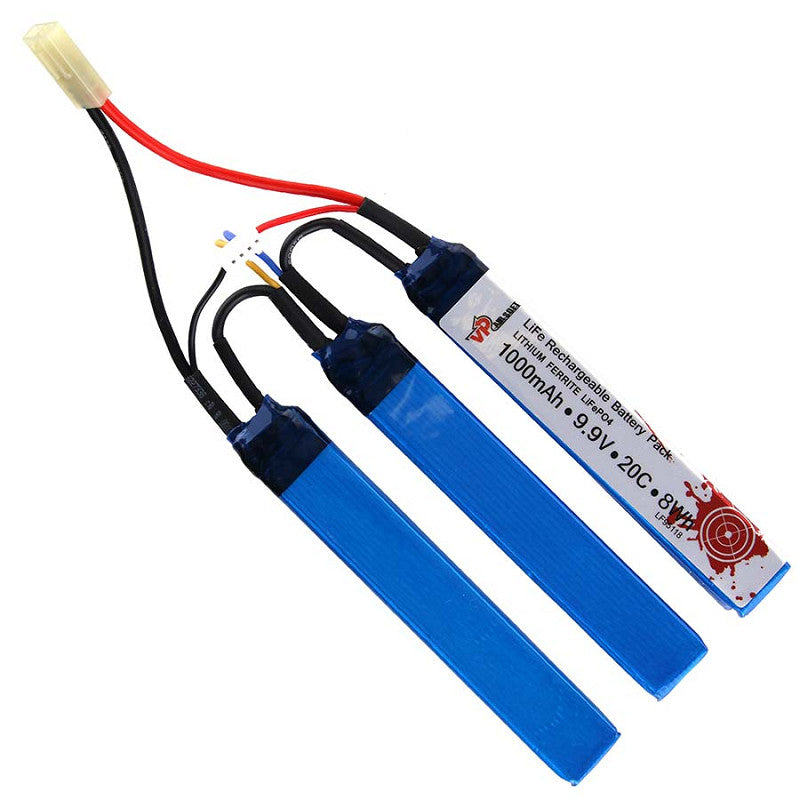 Li-FE 9,9V 1000mAh, 20C, Crane stock Batteri 1