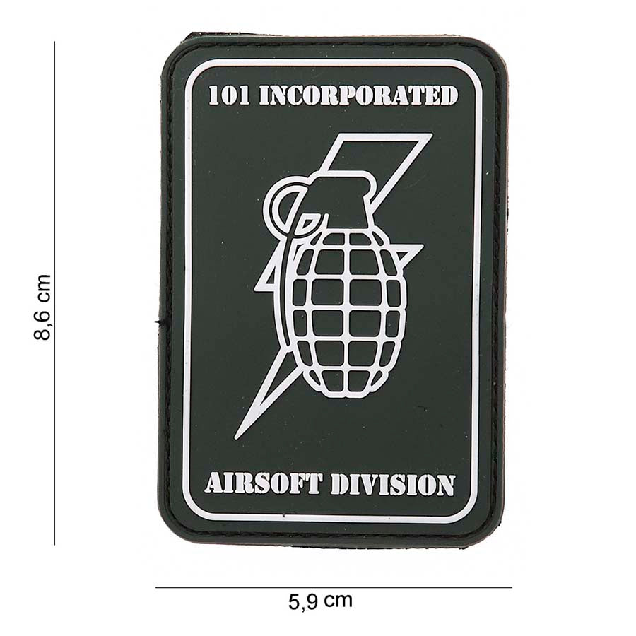 Patch - 3D PVC 101 INC handgrenade 1