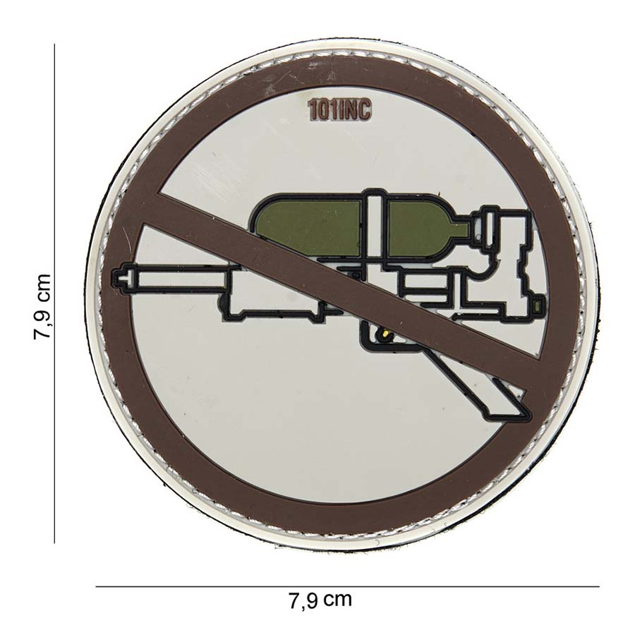 Patch - 3D PVC Super soaker bruin 1