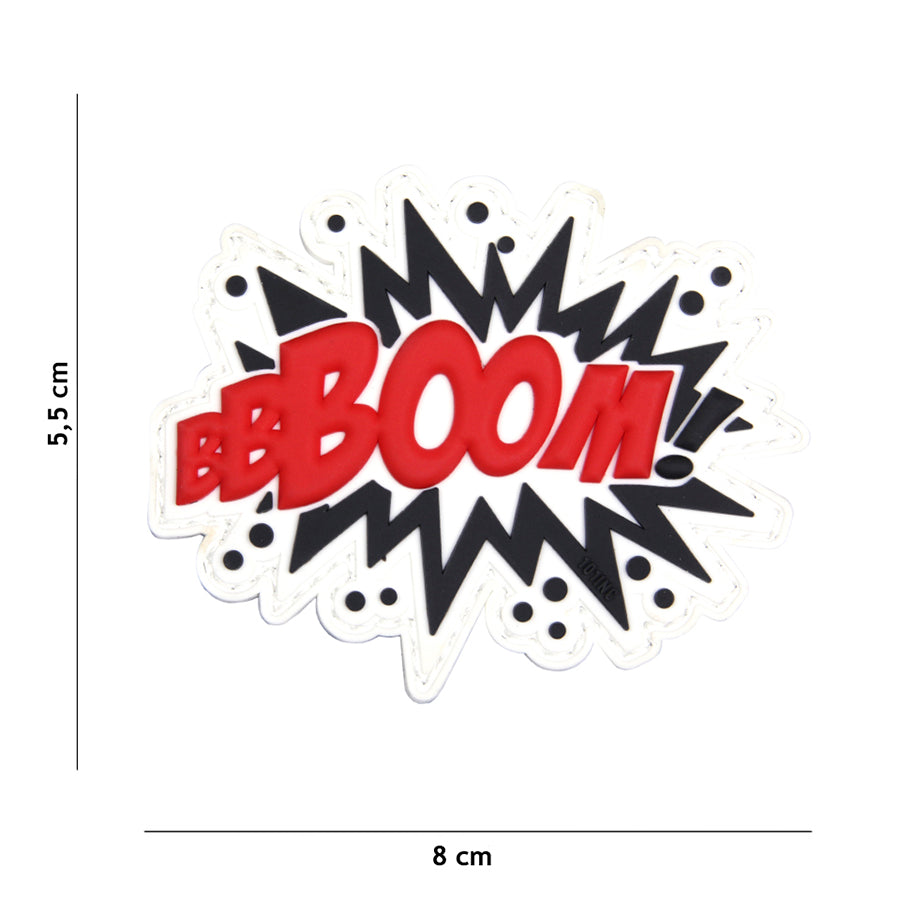 Patch - 3D PVC BOOM! rood 1