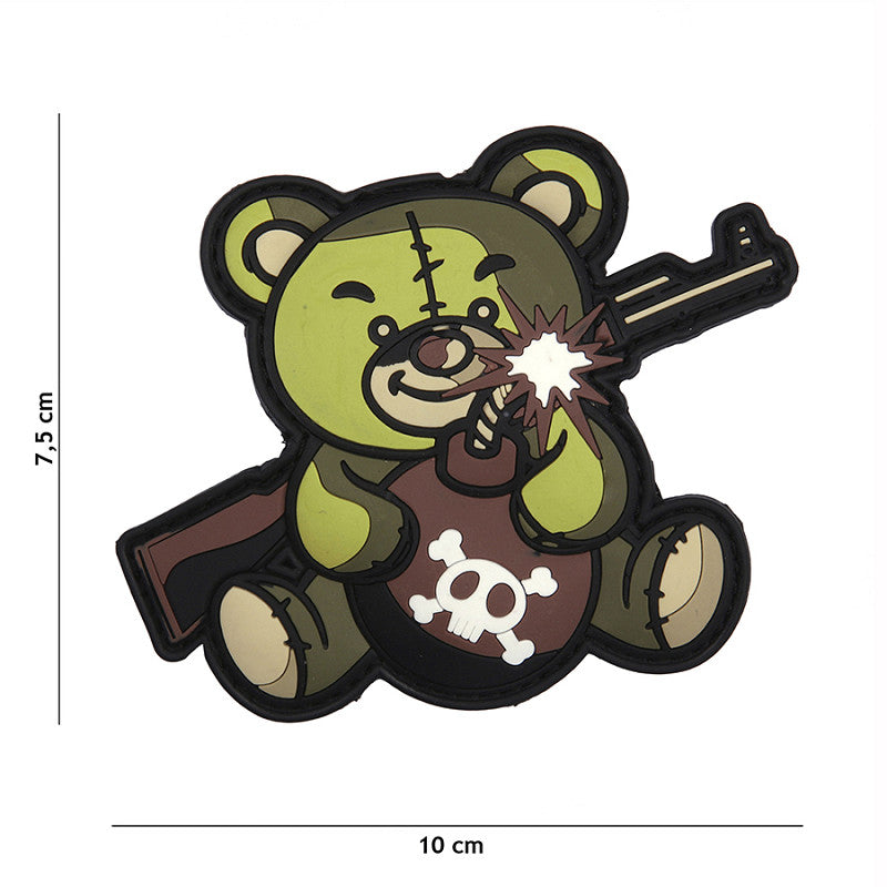 Patch - 3D PVC Terror Teddy green 1
