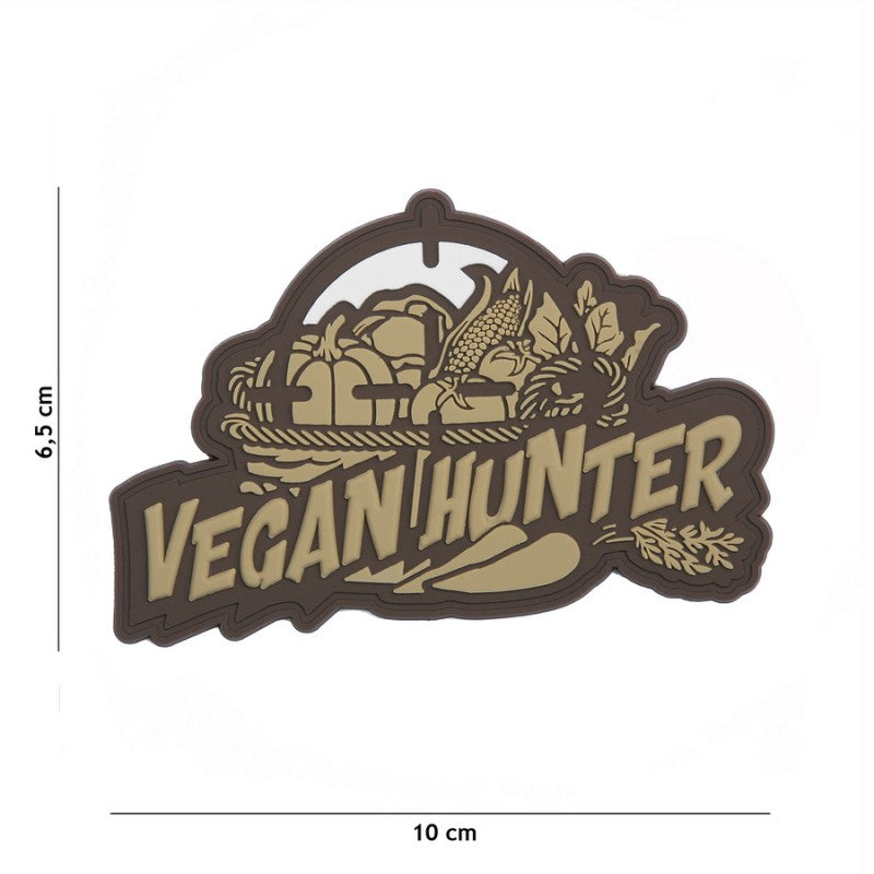 Patch - 3D PVC Vegan Hunter coyote 1