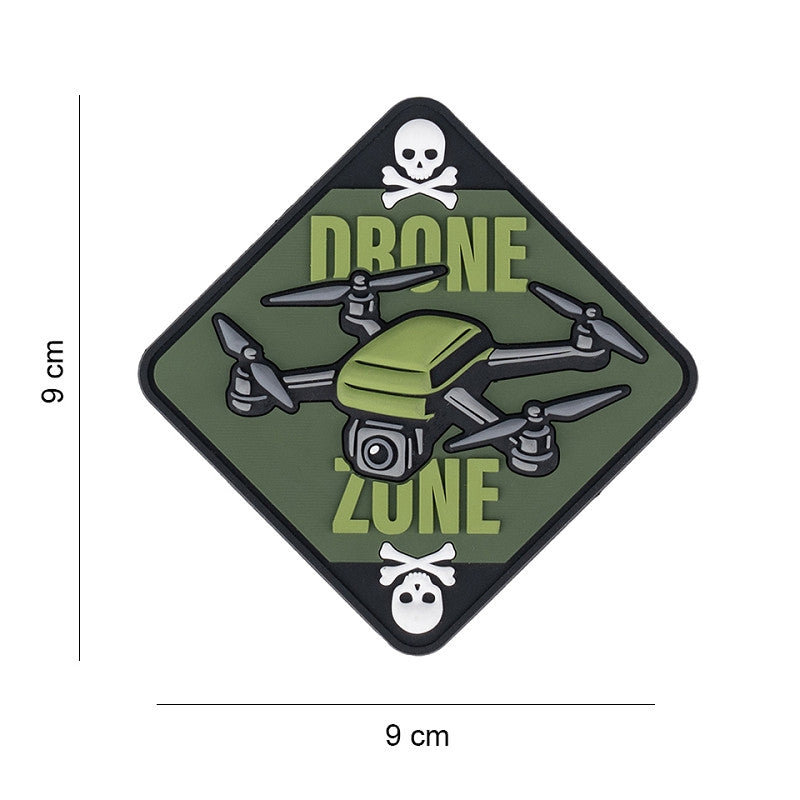 Patch - 3D PVC, Drone zone skull & bones
