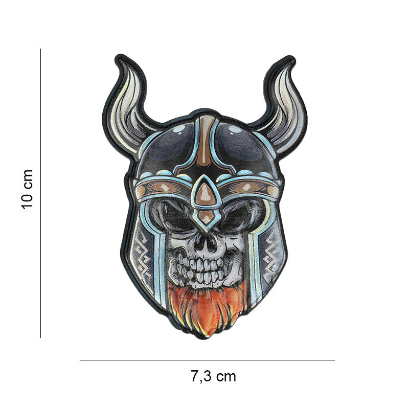 Patch - 3D PVC, UV Skull viking