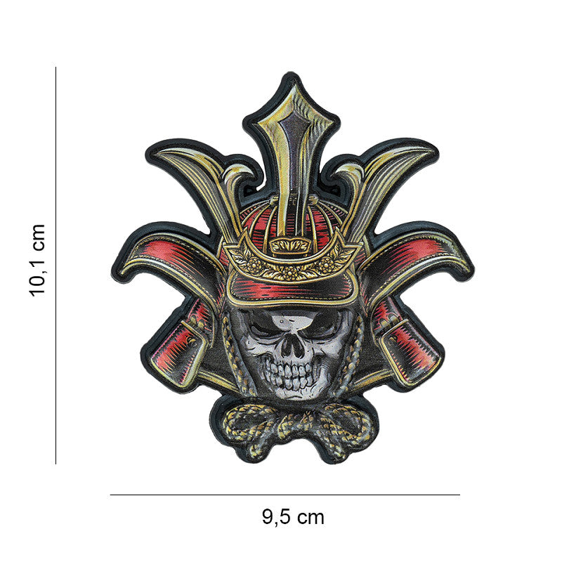 Patch - 3D PVC, UV Skull Samurai