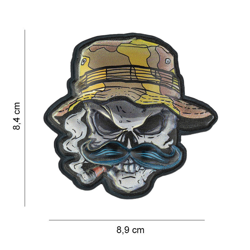 Patch - 3D PVC, UV Skull Bush ranger