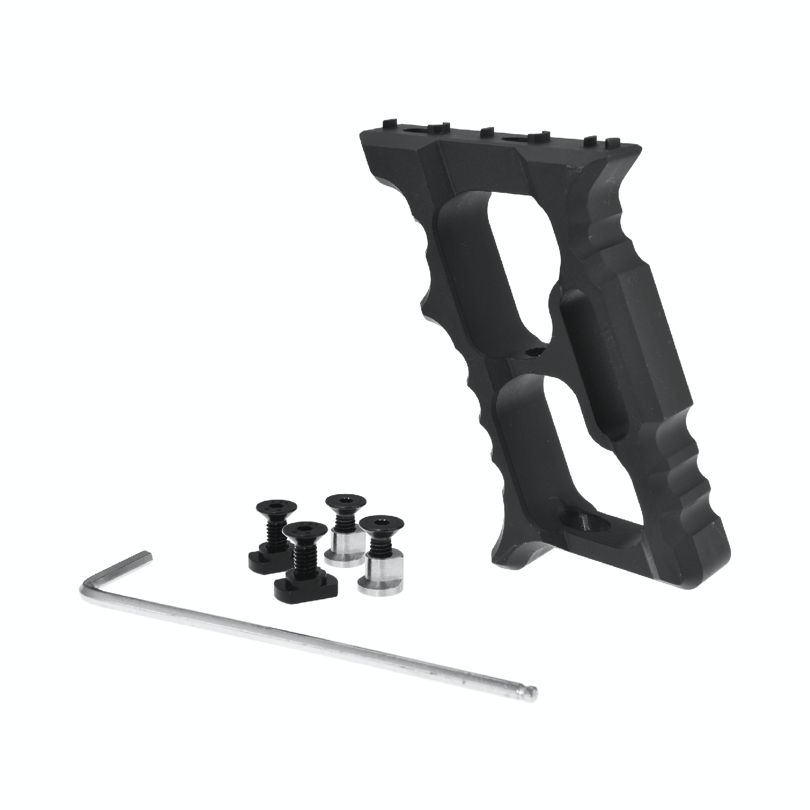 JJ airsoft TD Minivert Grip, M-LOK & keymod, Sort 2