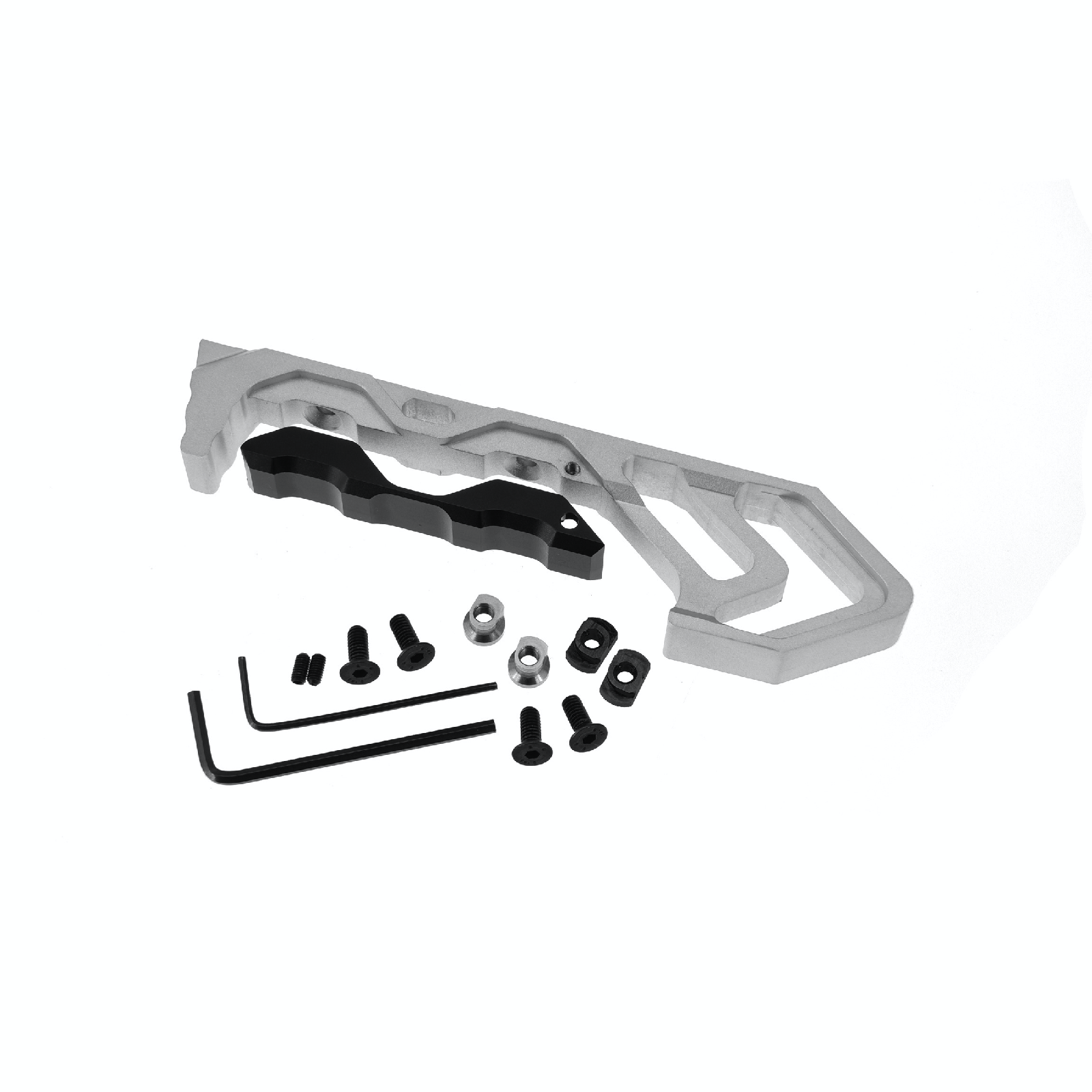 JJ airsoft TD MOD ForeGrip, M-LOK & keymod, Sølv 2